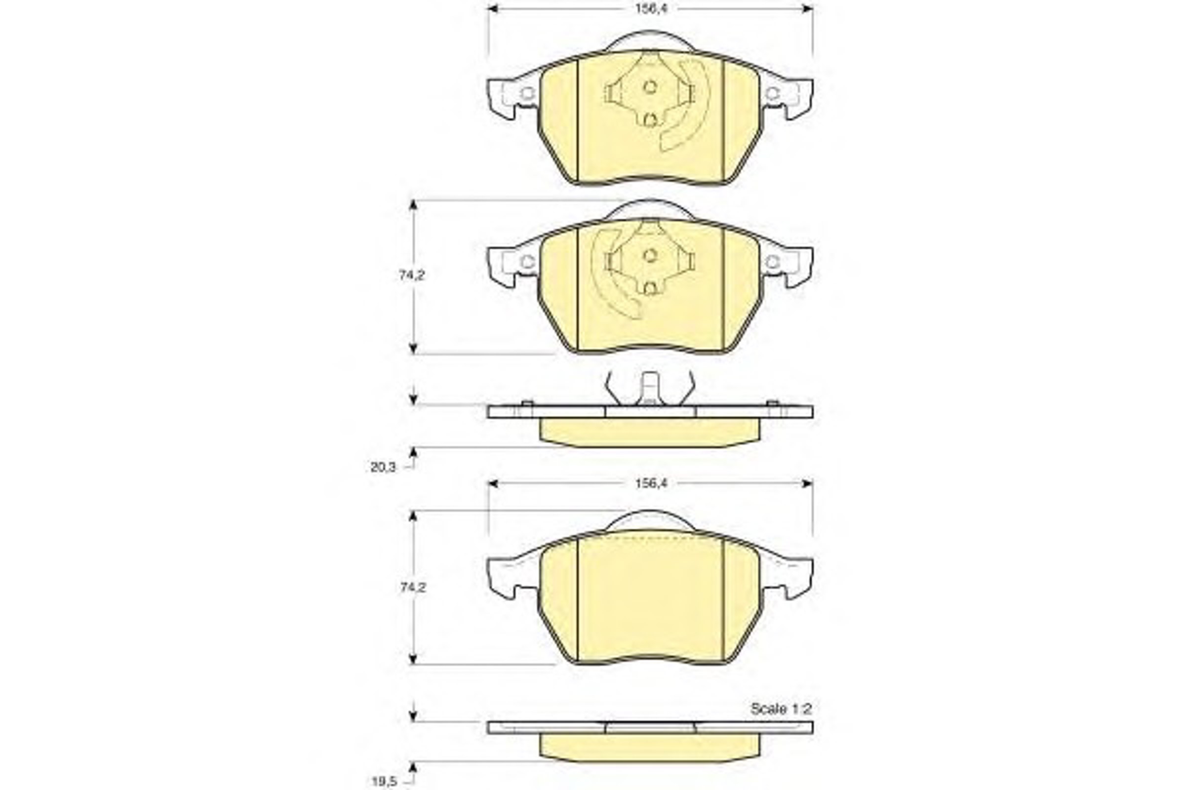 Колодки тормозные дисковые GIRLING 6112752