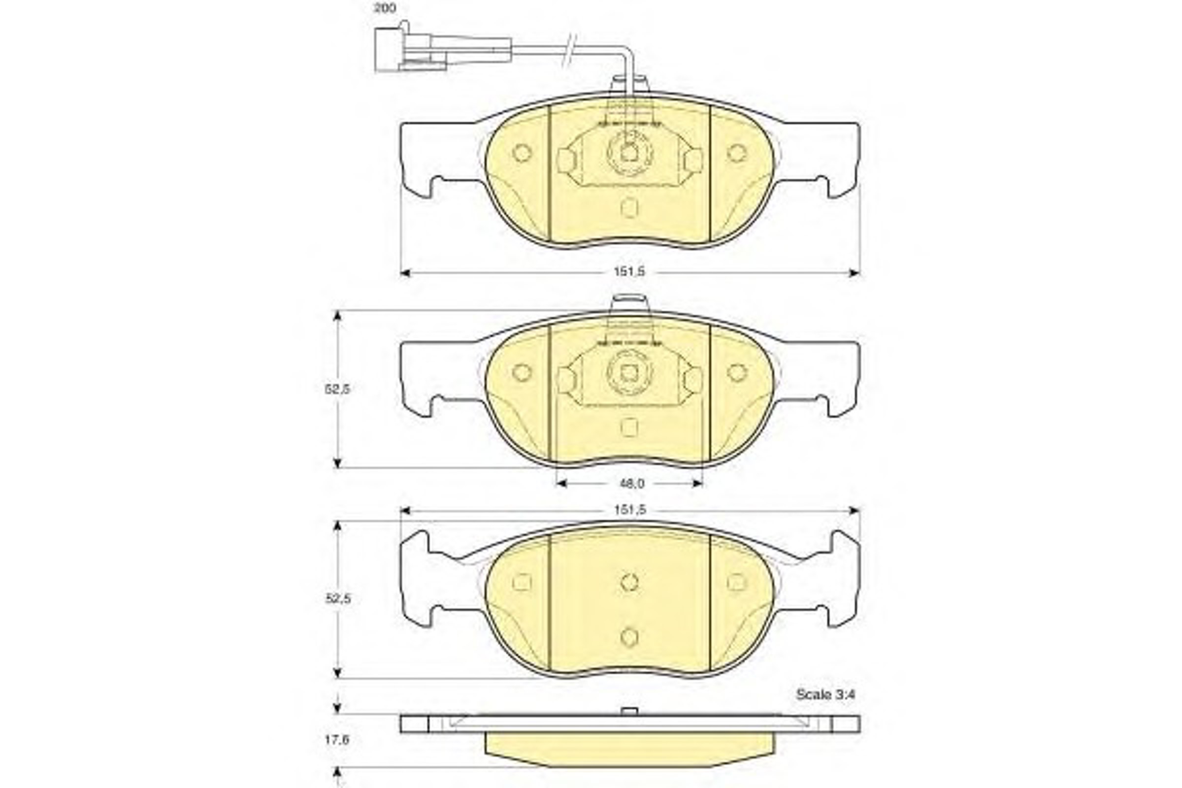 Колодки тормозные дисковые комплект GIRLING 6112912
