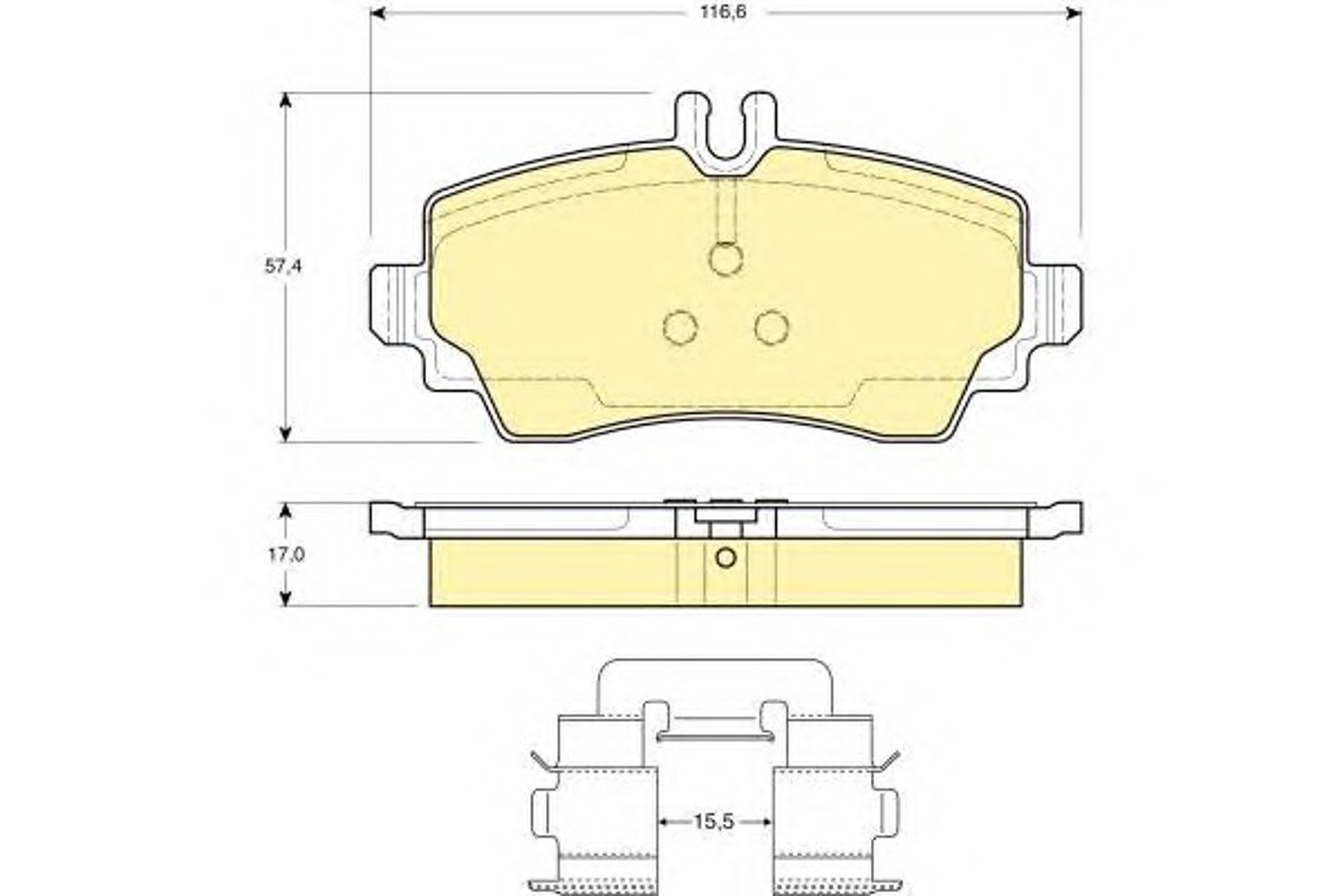 Колодки тормозные дисковые GIRLING 6112921
