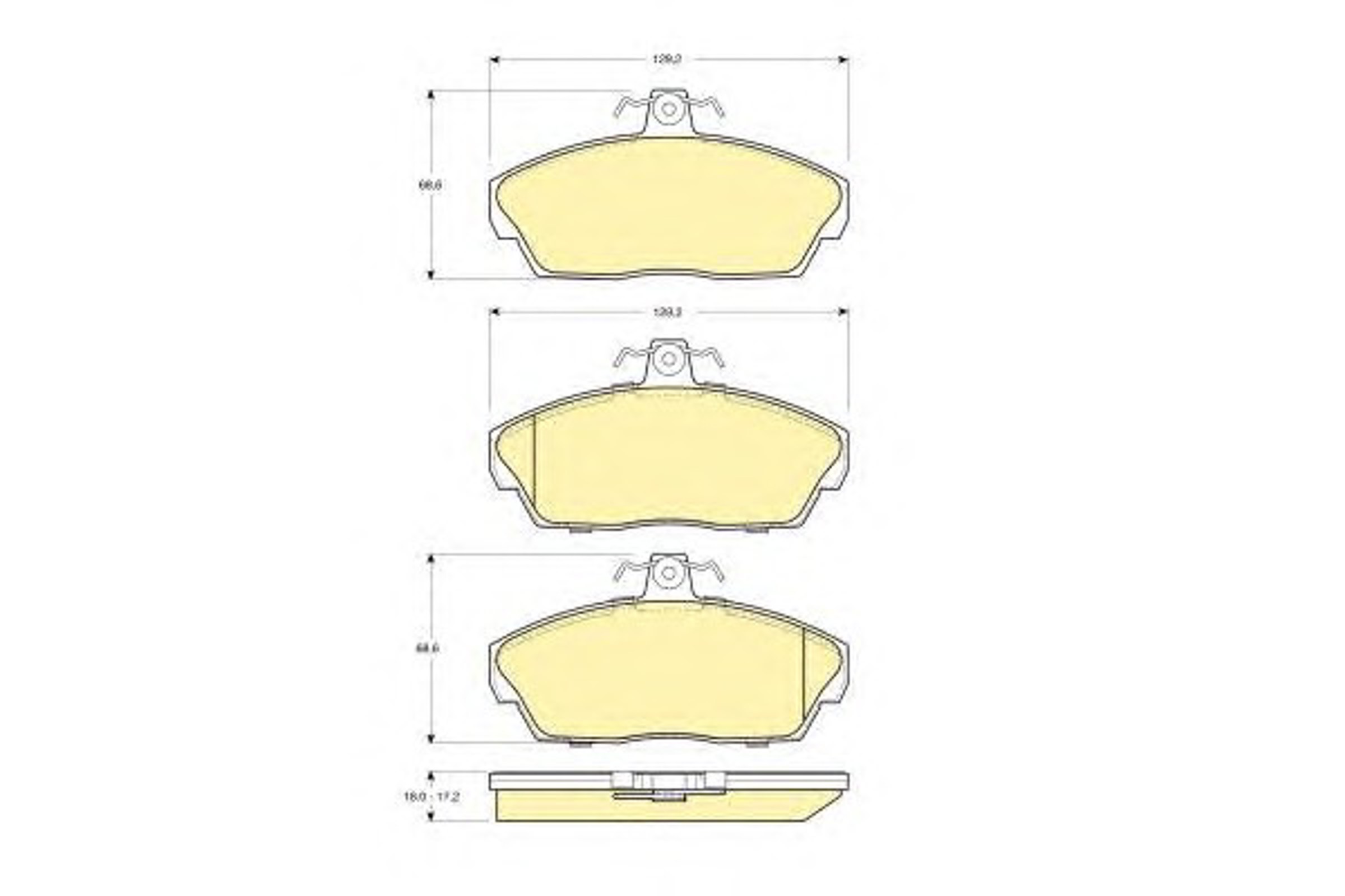 Колодки тормозные дисковые GIRLING 6113191