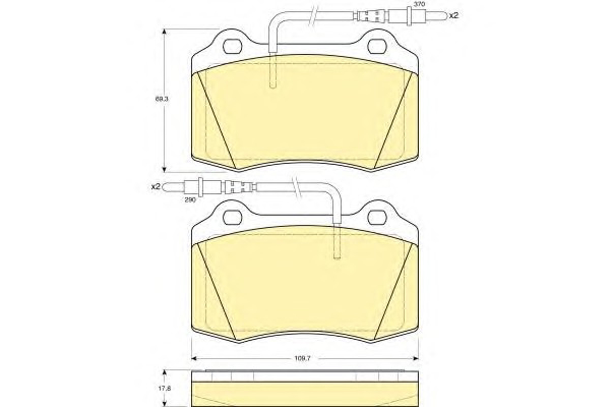 Колодки тормозные дисковые GIRLING 6113599