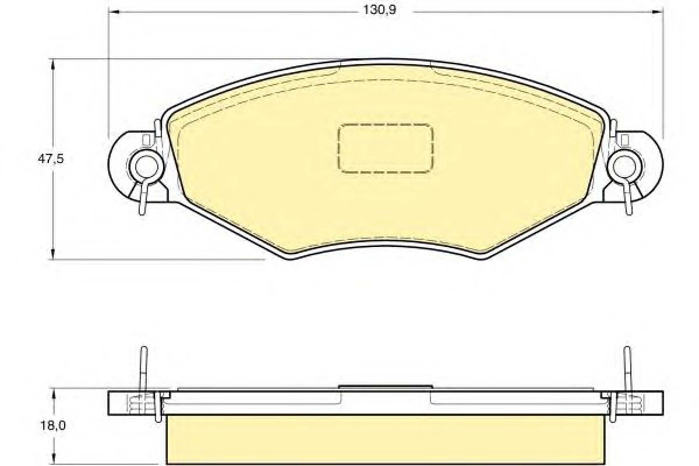 Колодки тормозные дисковые GIRLING 6113614