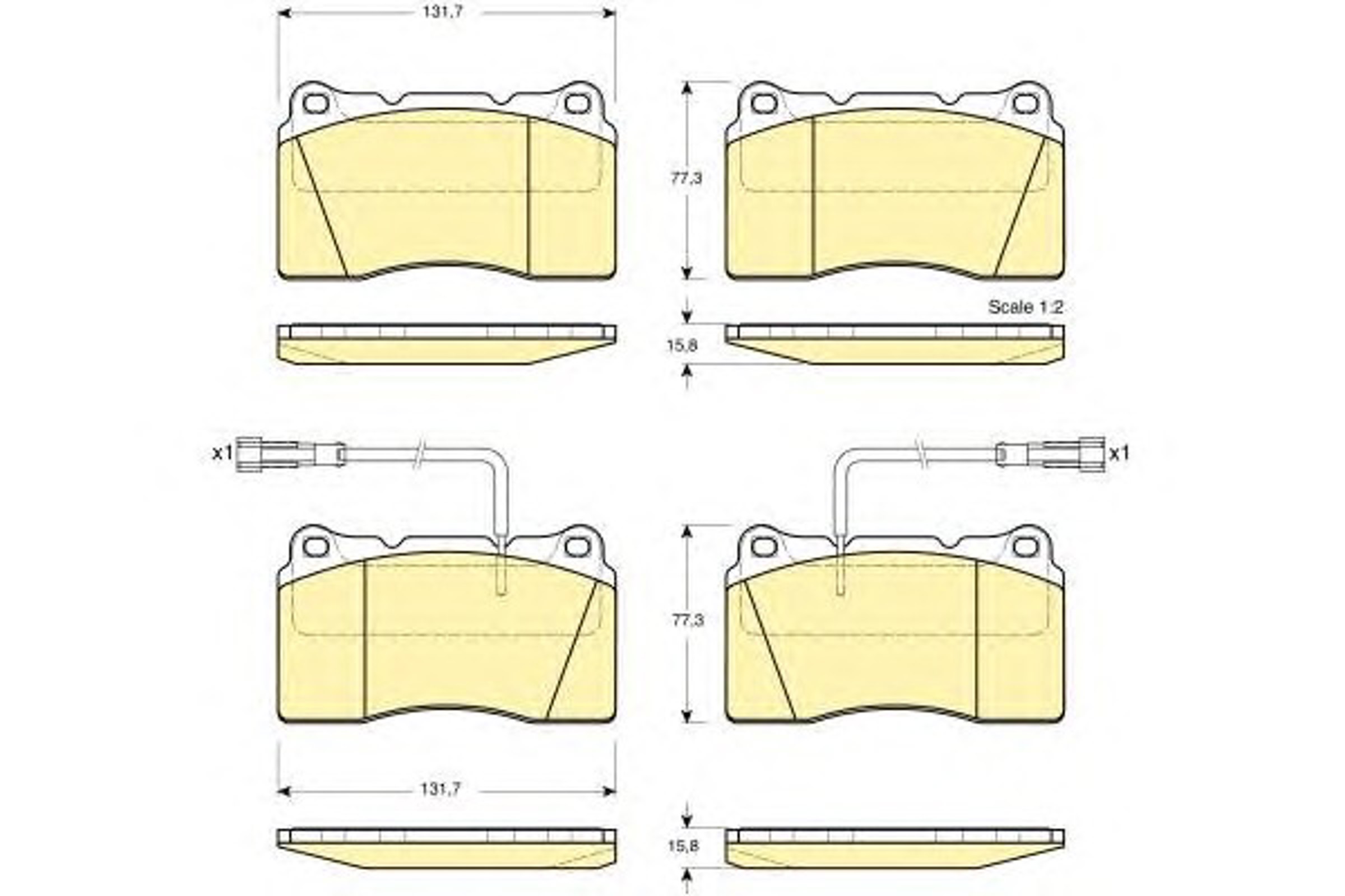 Колодки тормозные дисковые GIRLING 6113639
