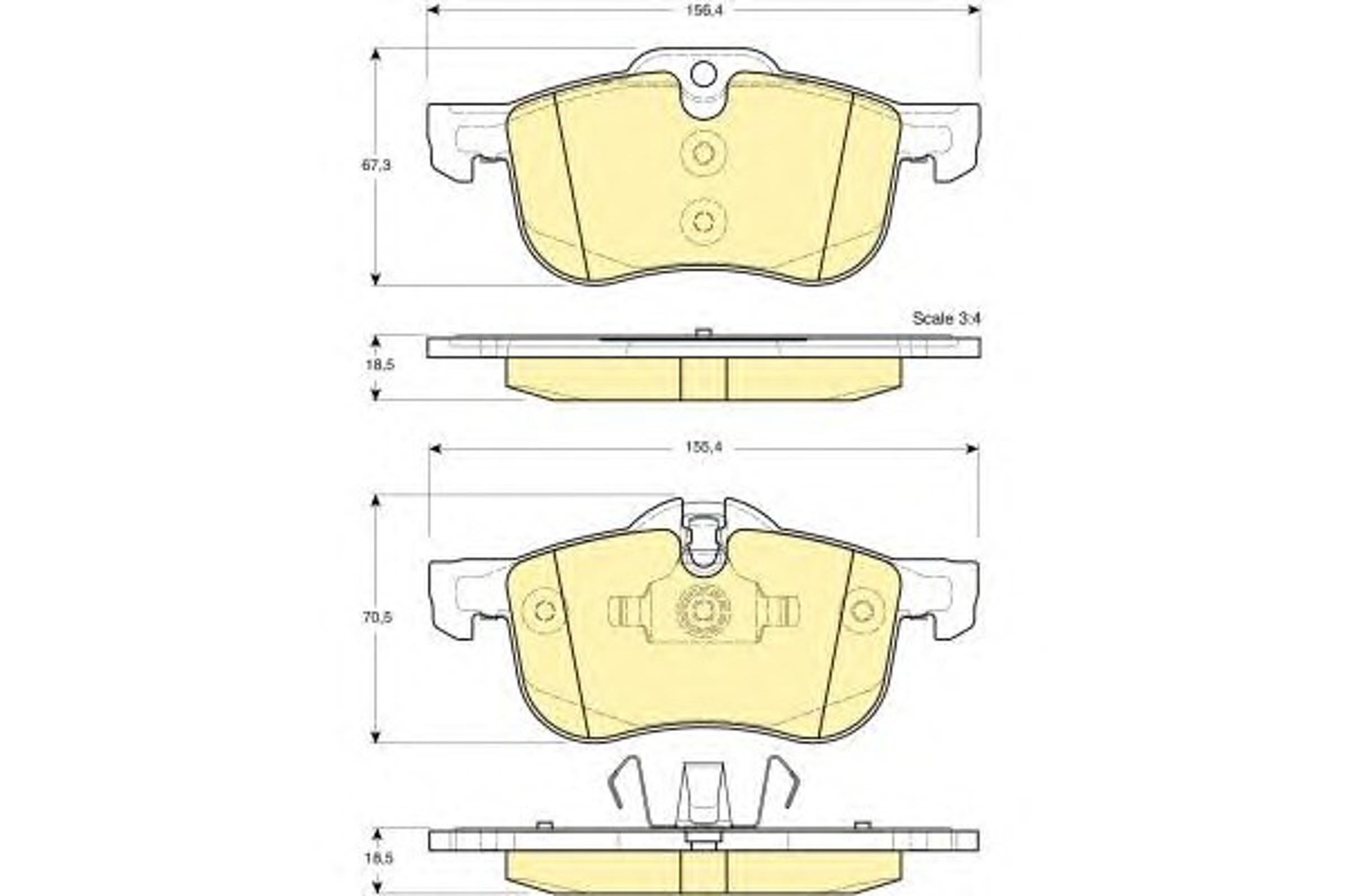 Колодки тормозные дисковые GIRLING 6113742