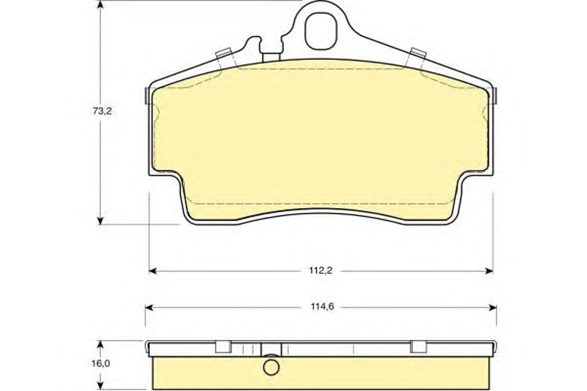 Колодки тормозные дисковые GIRLING 6113959