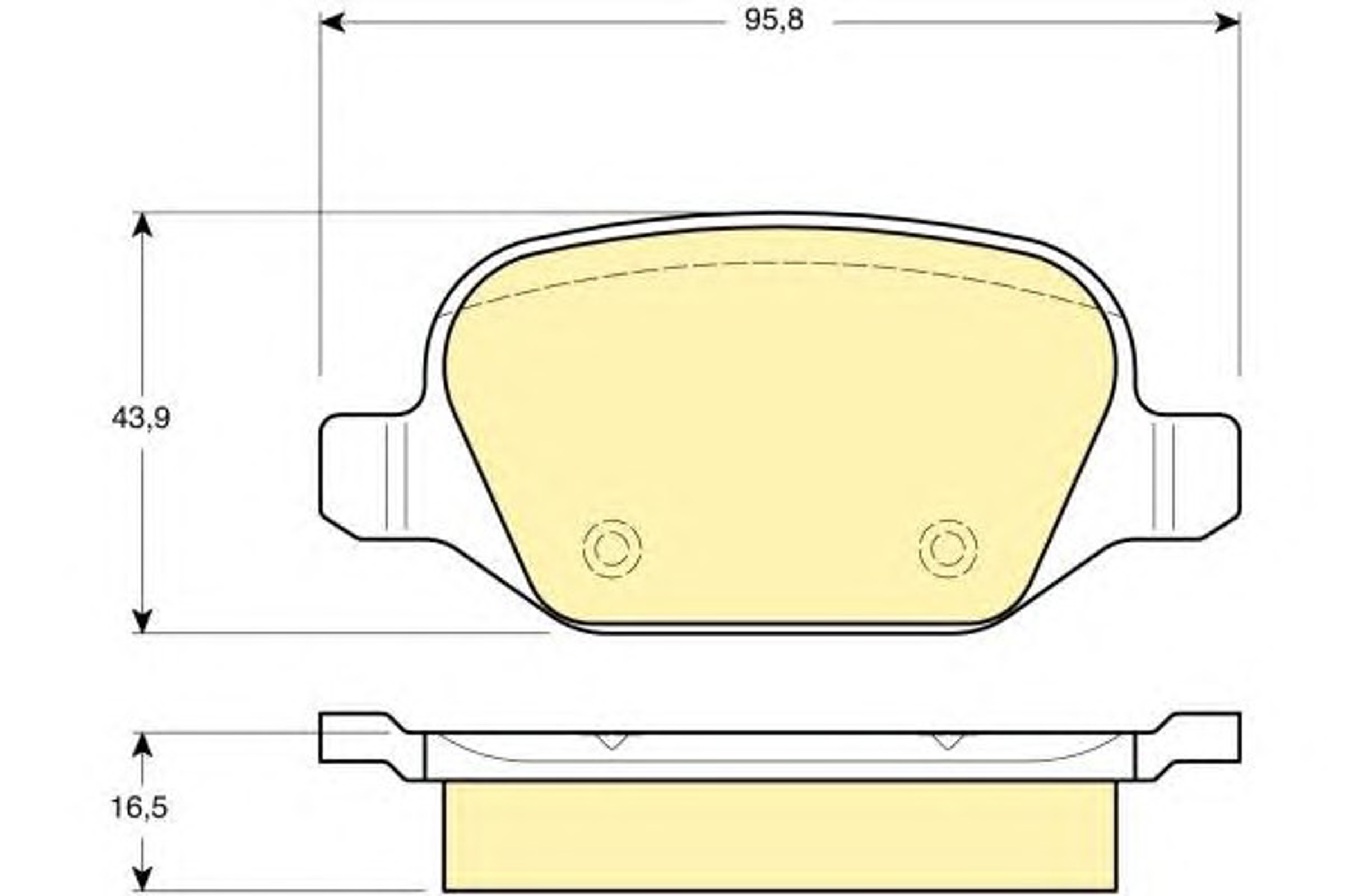 Колодки тормозные дисковые GIRLING 6113961