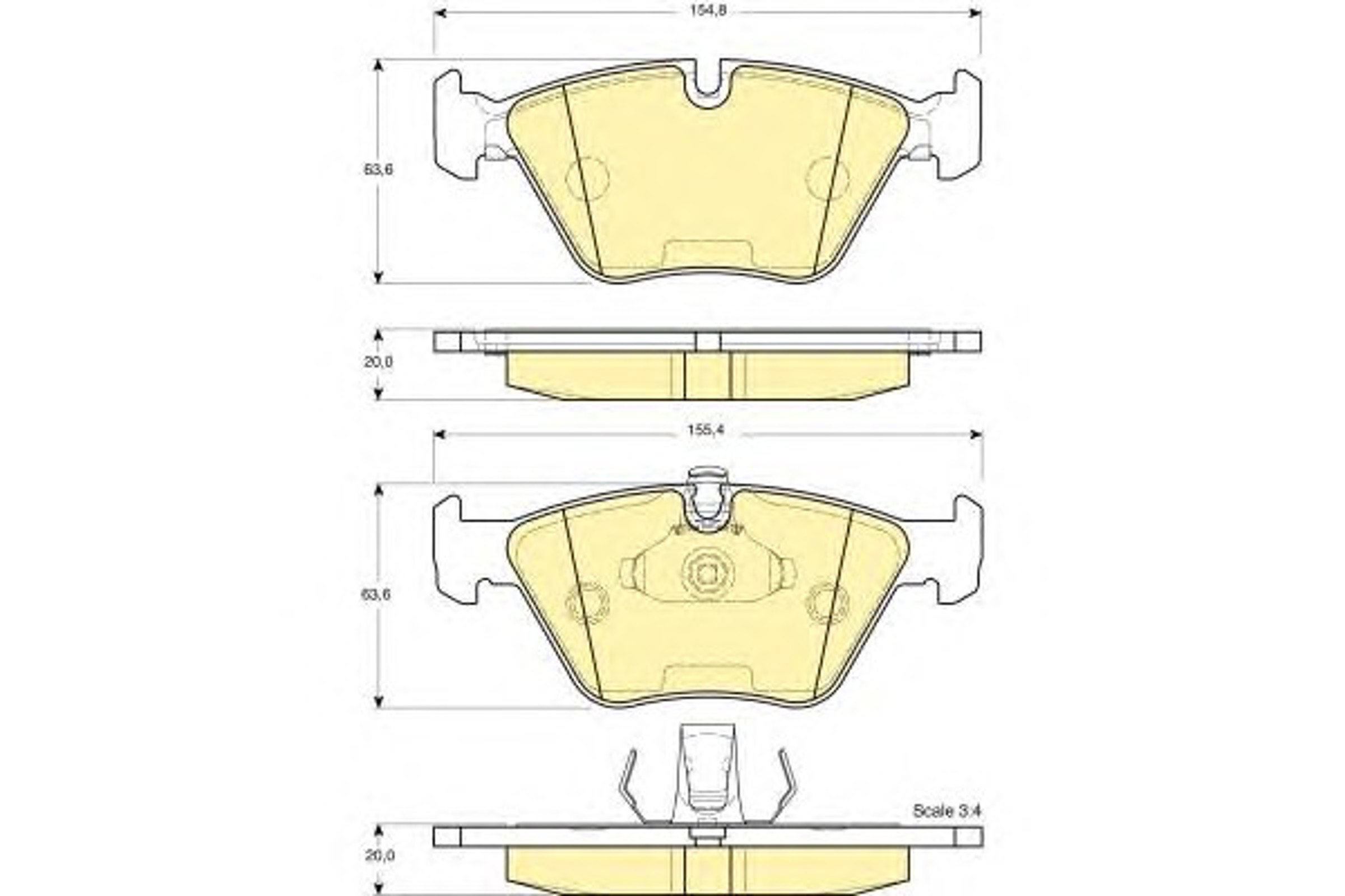 Колодки тормозные дисковые GIRLING 6114042