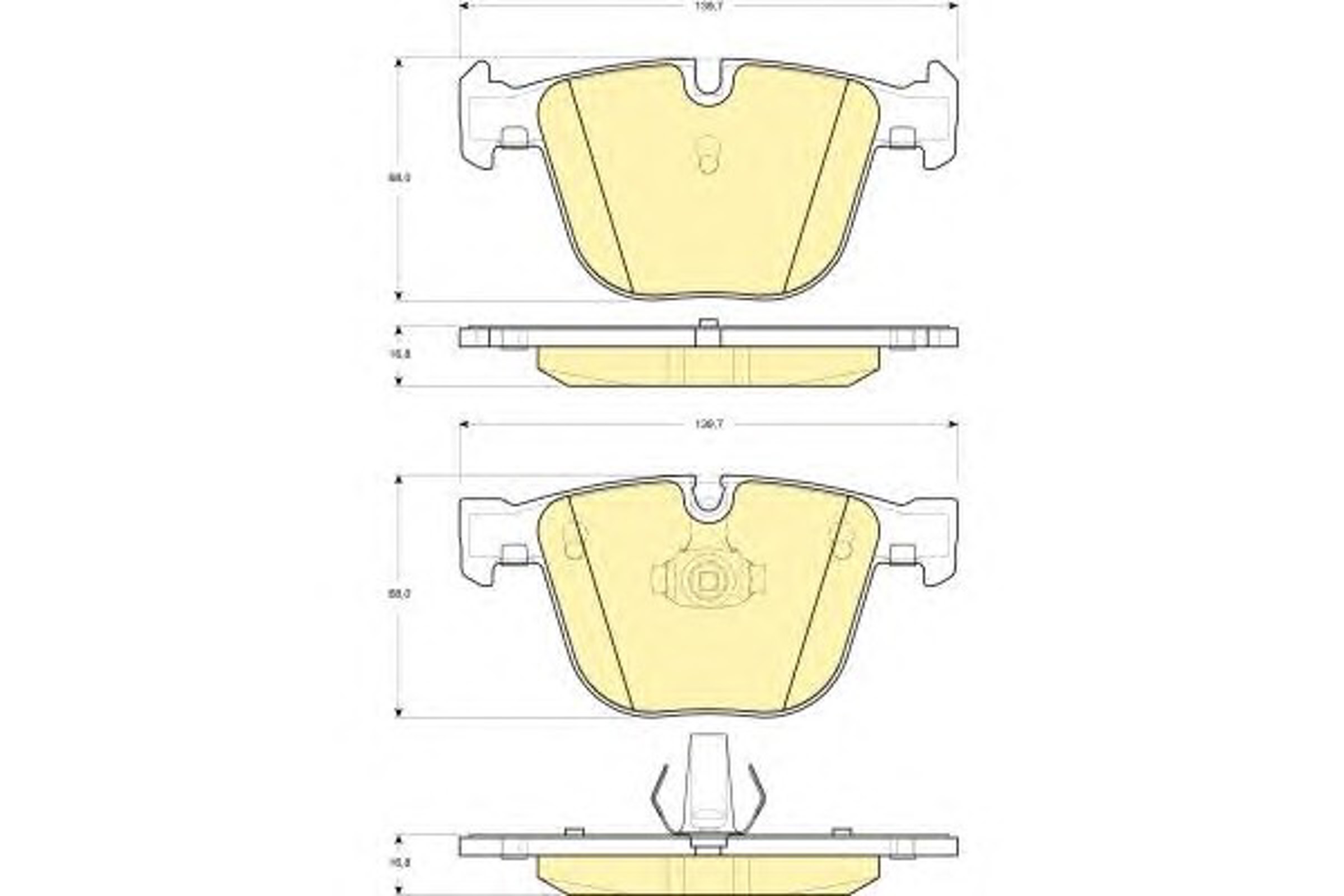 Колодки тормозные дисковые комплект GIRLING 6115022