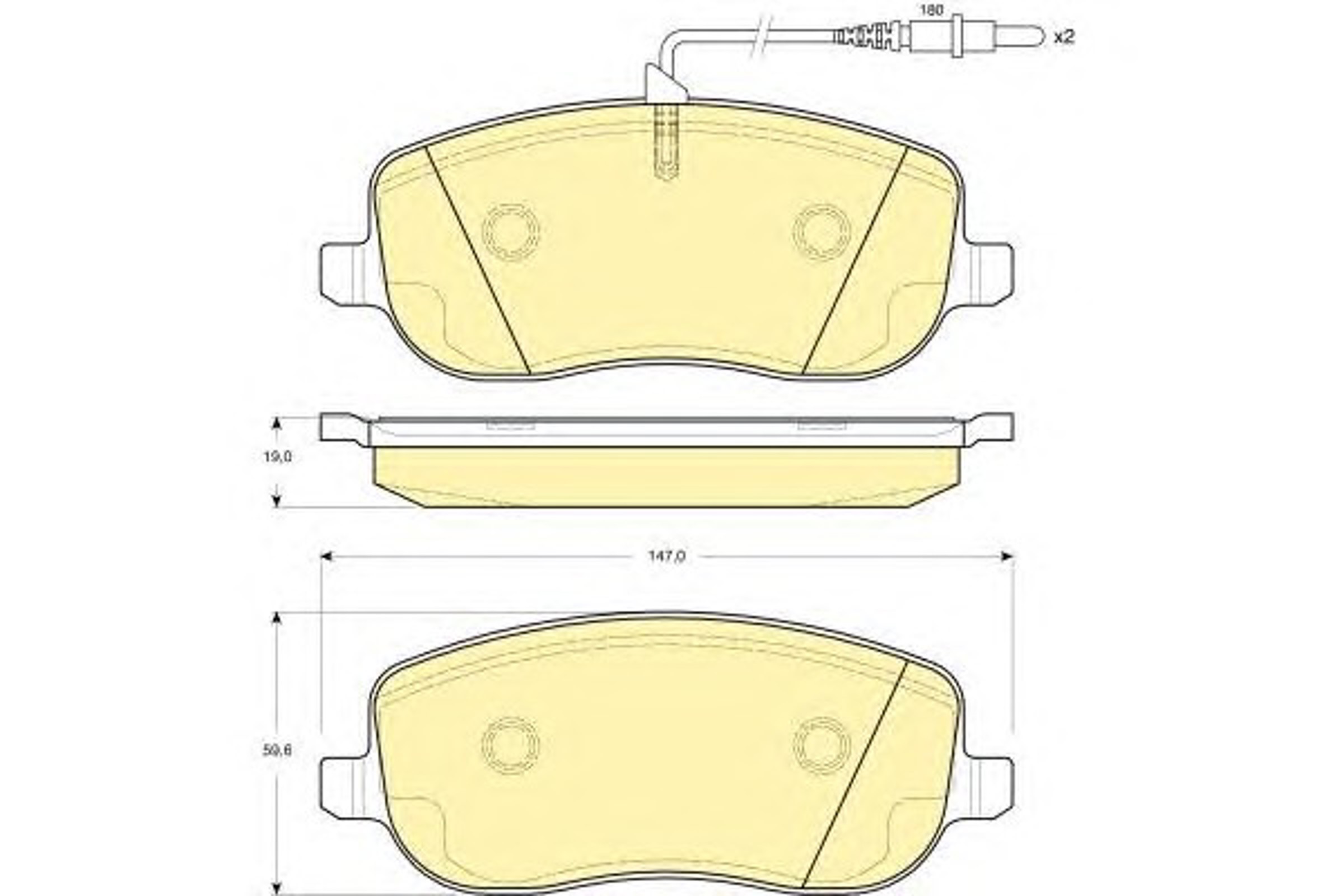 Колодки тормозные дисковые GIRLING 6115031
