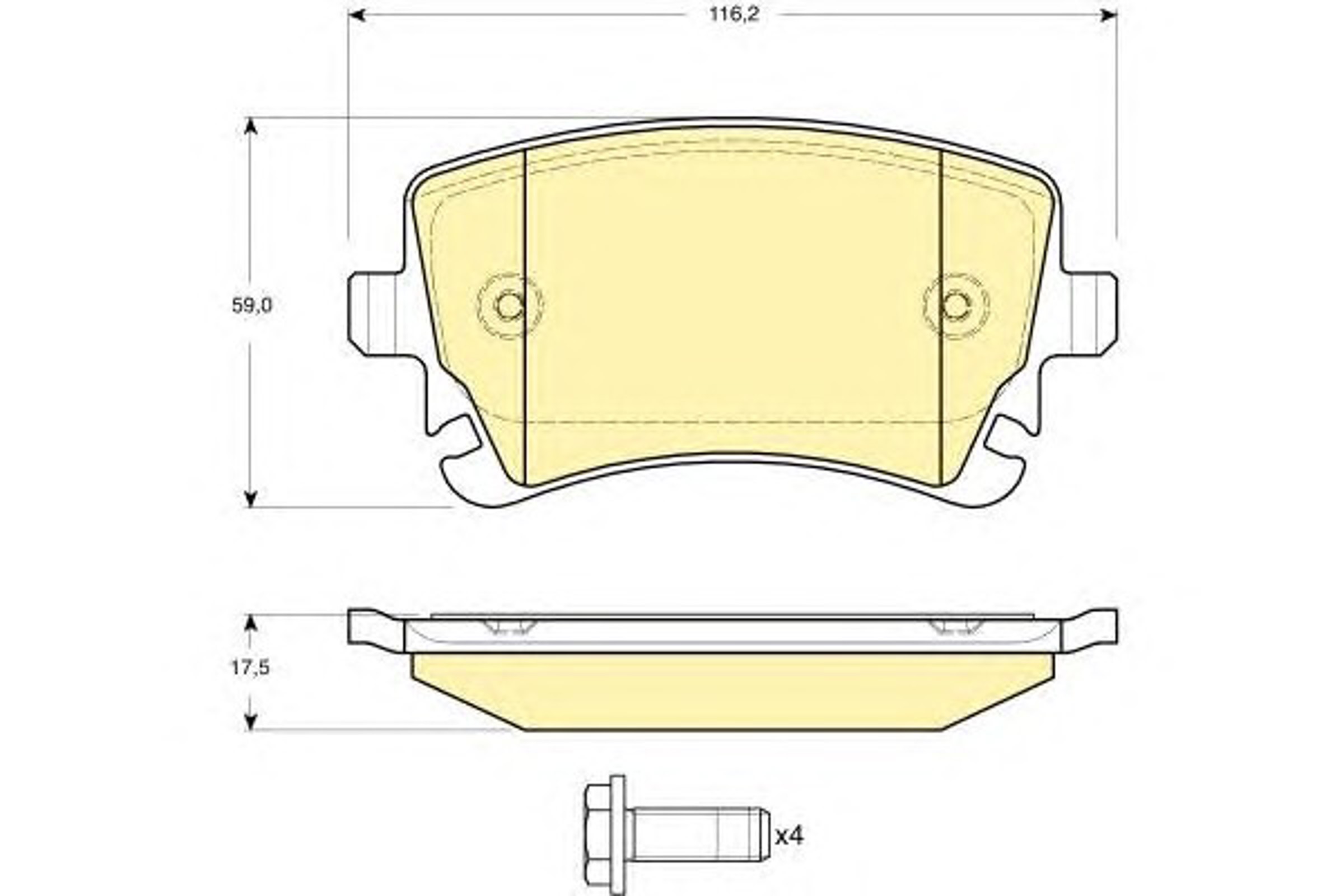 Колодки тормозные GIRLING 6115161