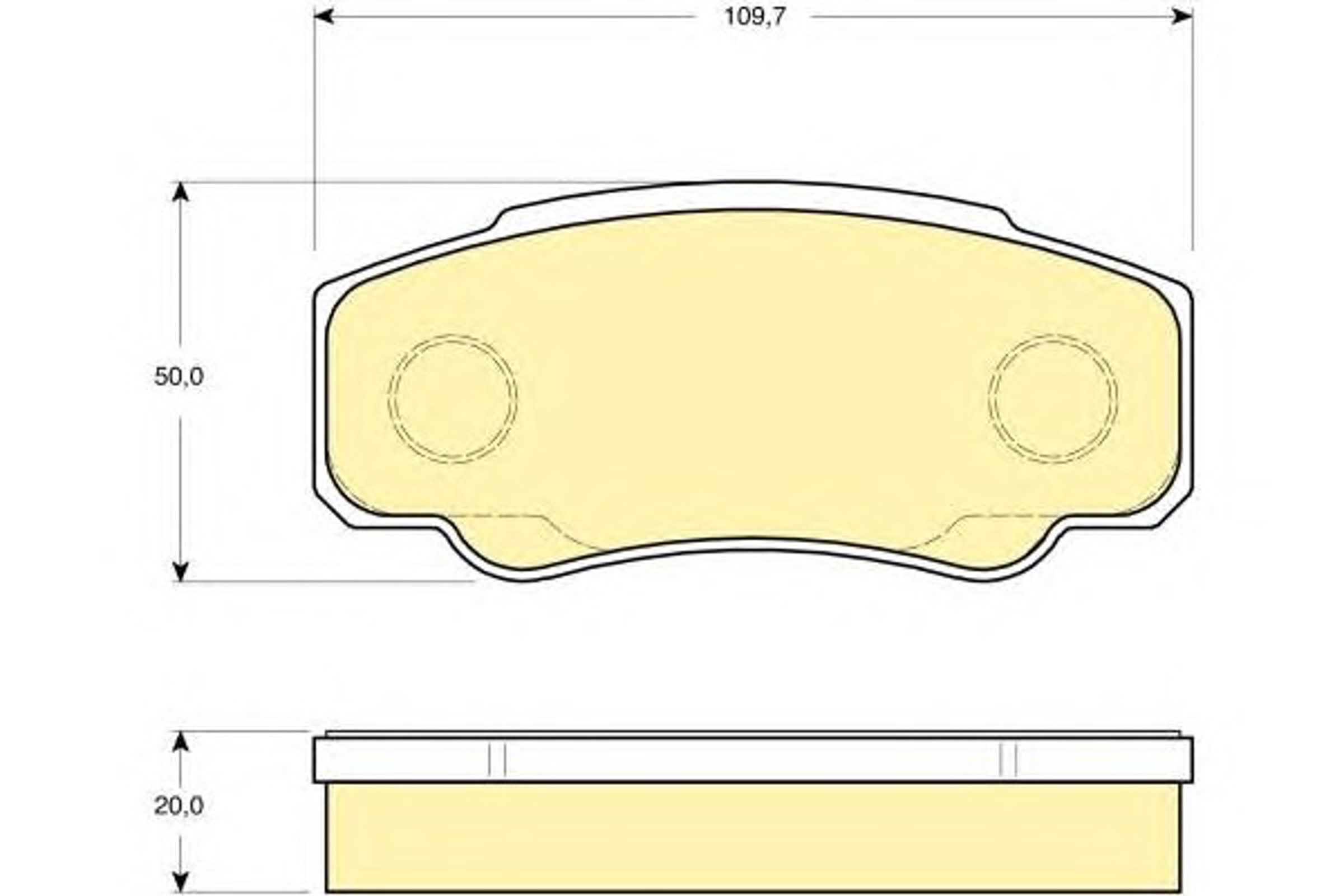 Комплект тормозных колодок дисковый тормоз GIRLING 6115219