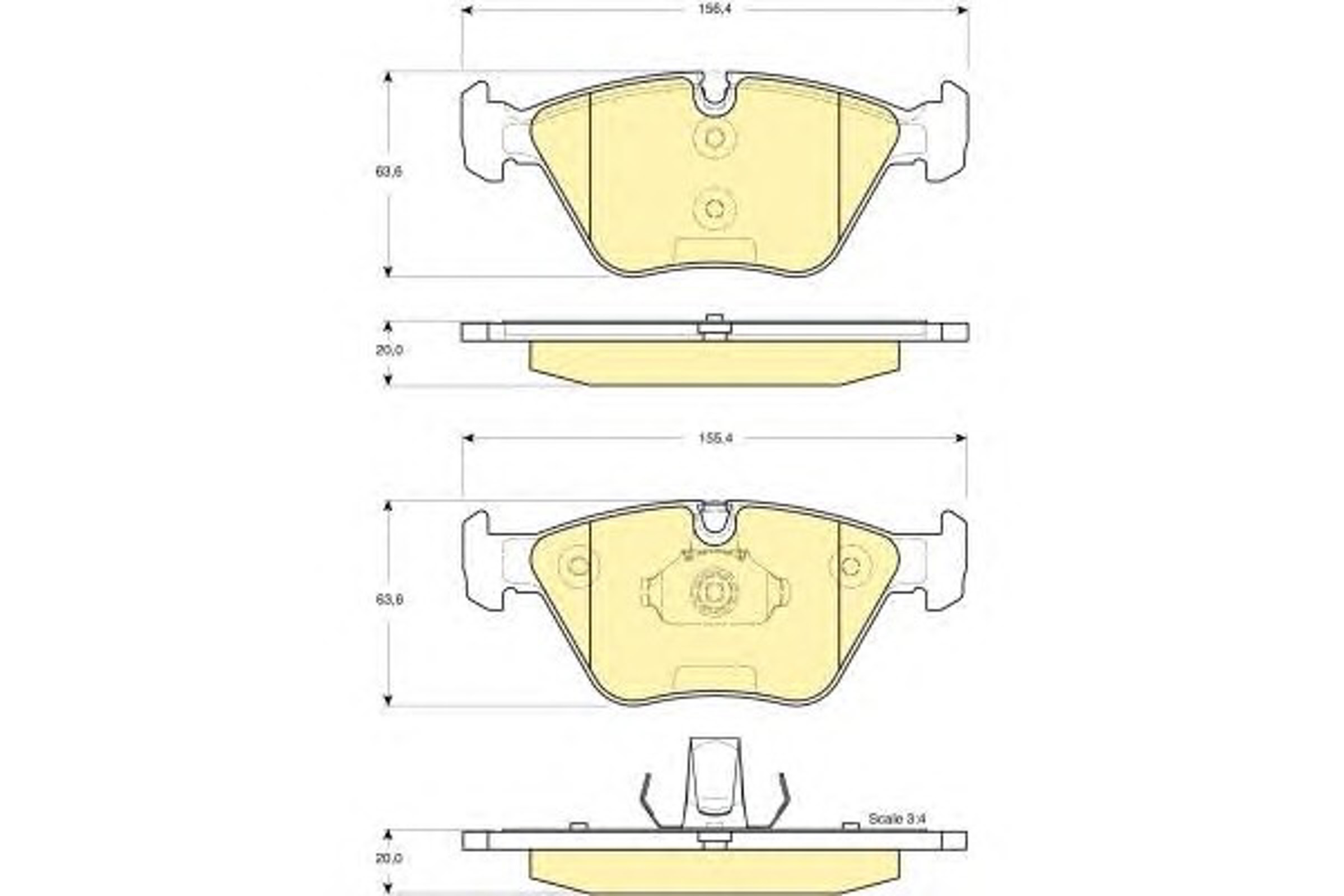 Колодки тормозные дисковые GIRLING 6115312