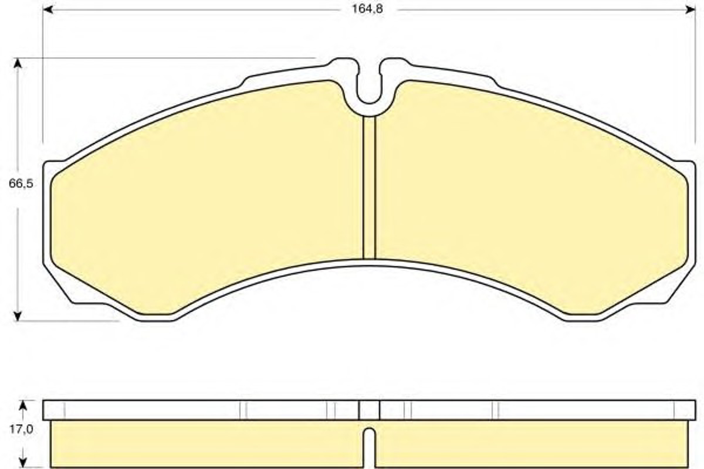 Комплект тормозных колодок дисковый тормоз GIRLING 6115349