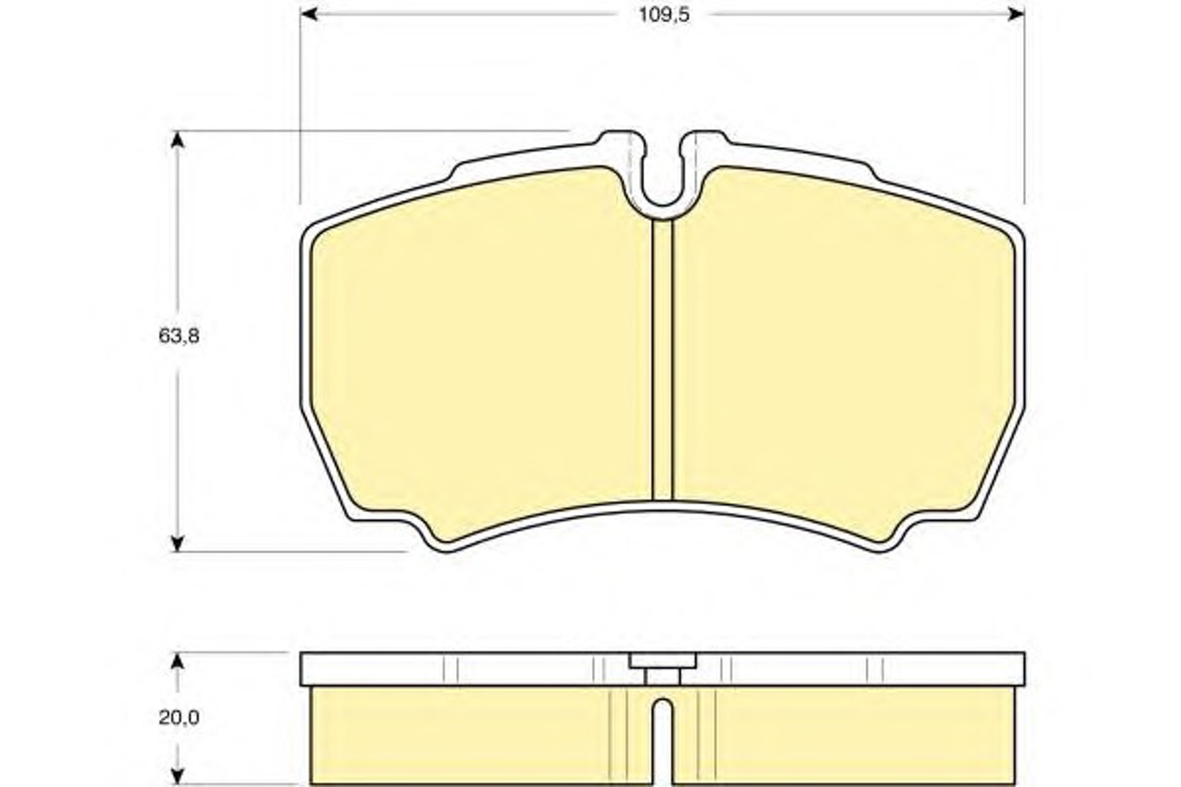 Колодки тормозные дисковые комплект GIRLING 6115359