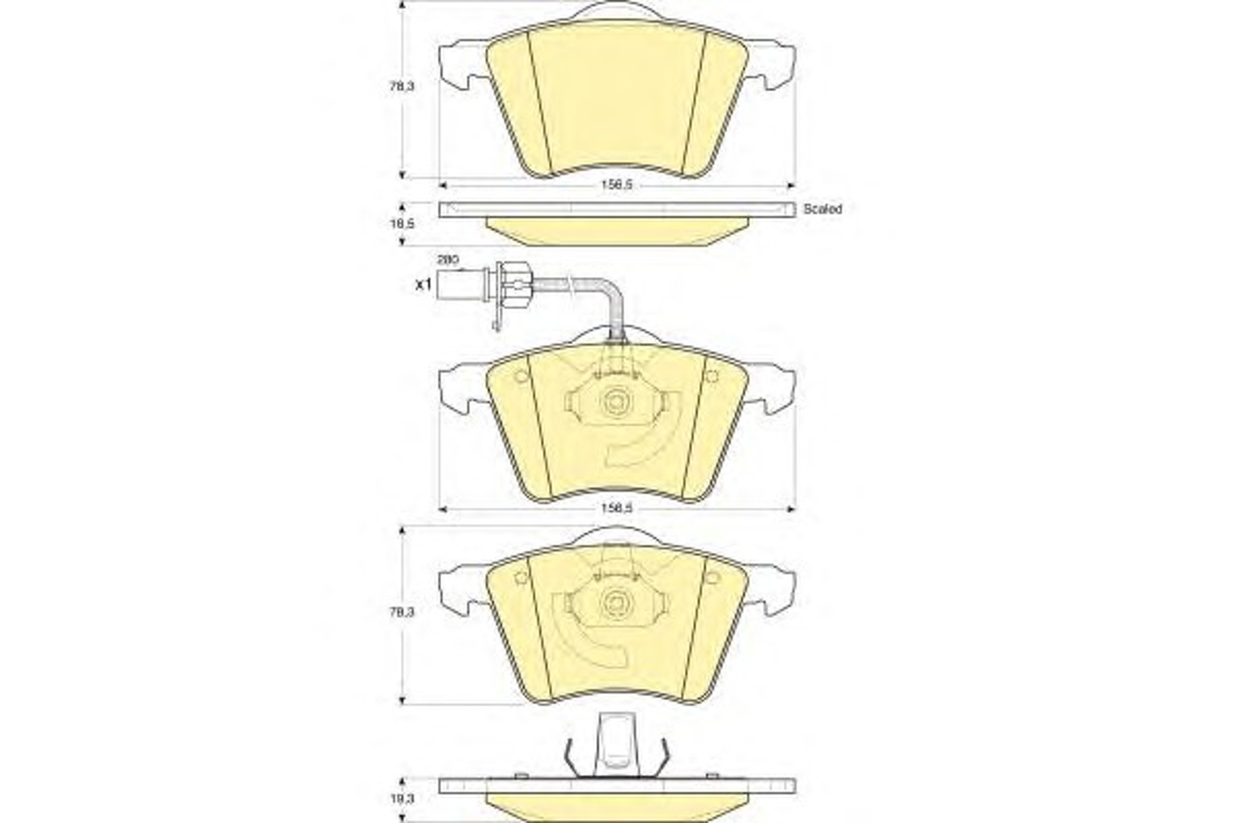 Колодки тормозные дисковые GIRLING 6115382