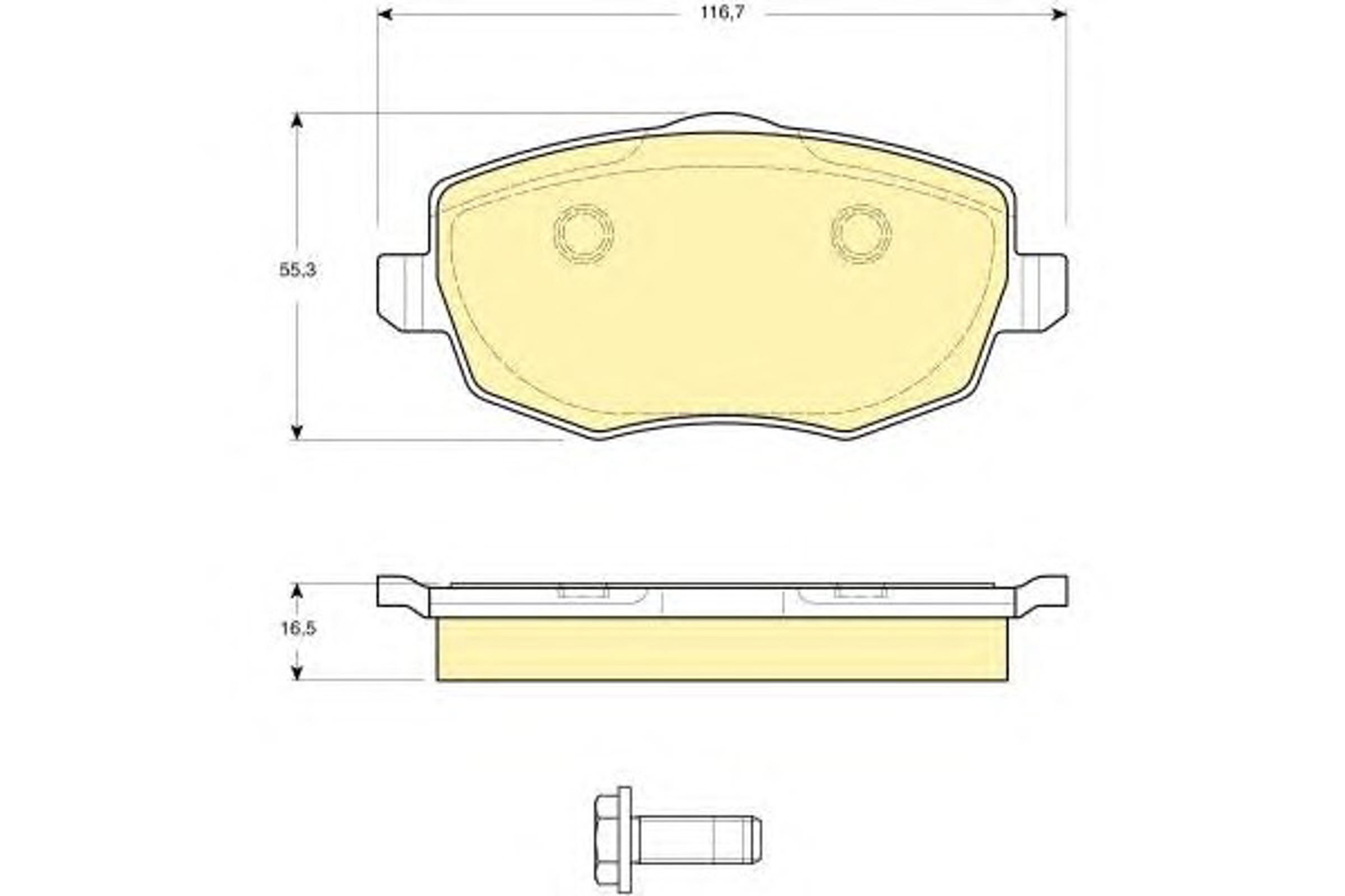 Колодки тормозные дисковые GIRLING 6115921
