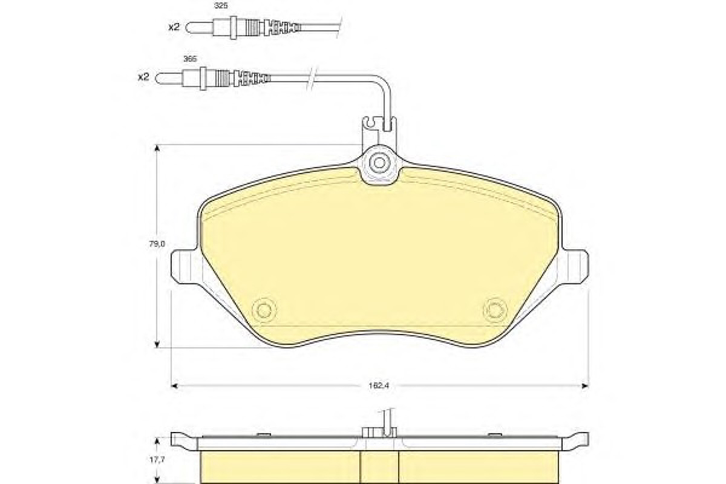 Колодки тормозные дисковые GIRLING 6115951