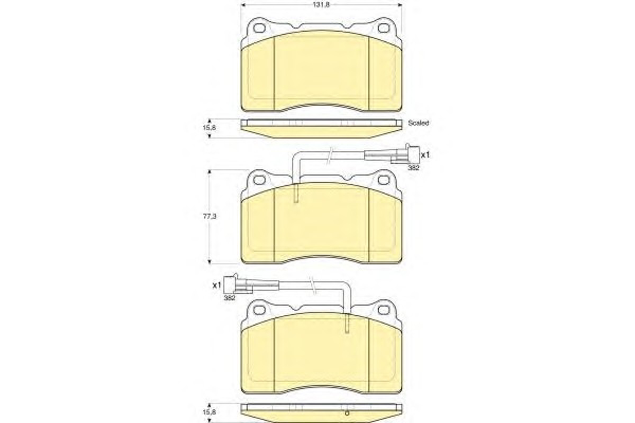 Колодки тормозные дисковые GIRLING 6116039