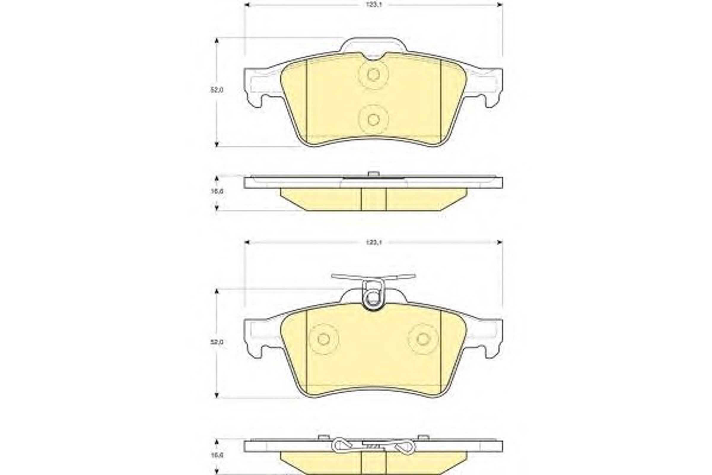 Колодки тормозные дисковые GIRLING 6116212