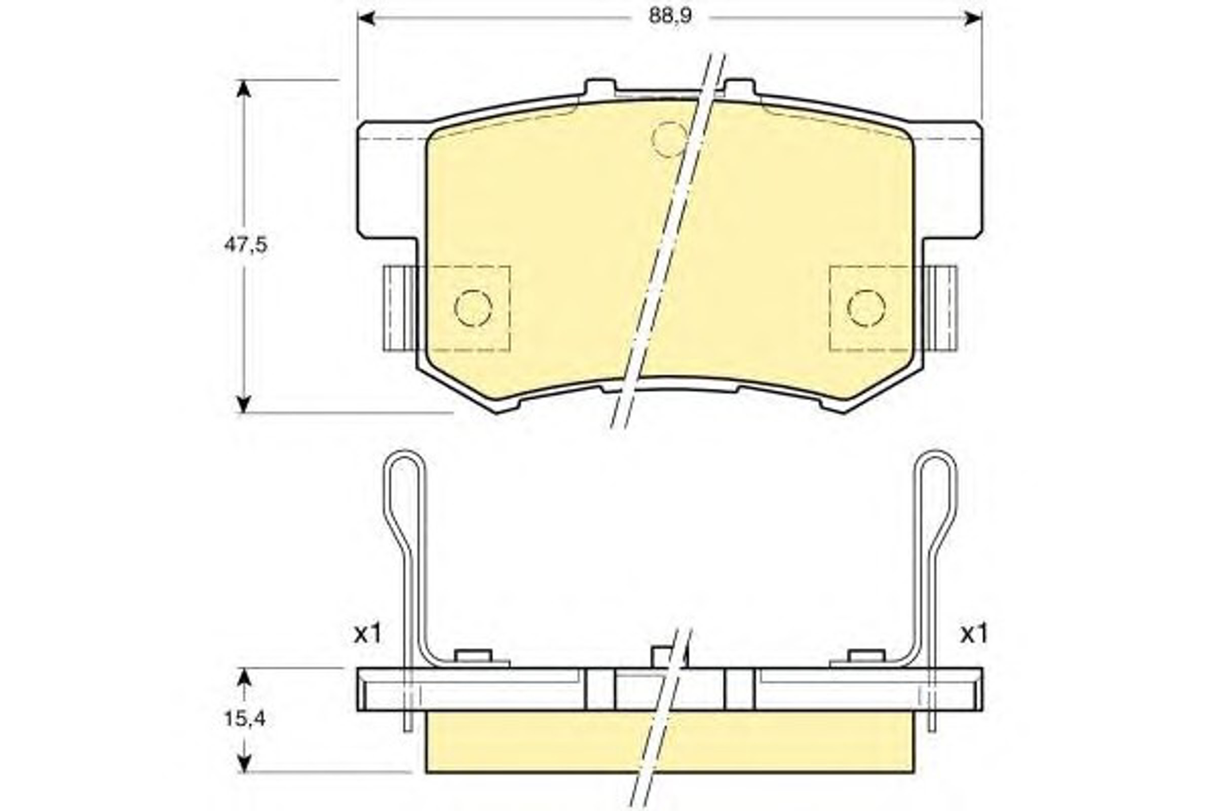 Колодки тормозные дисковые GIRLING 6131919