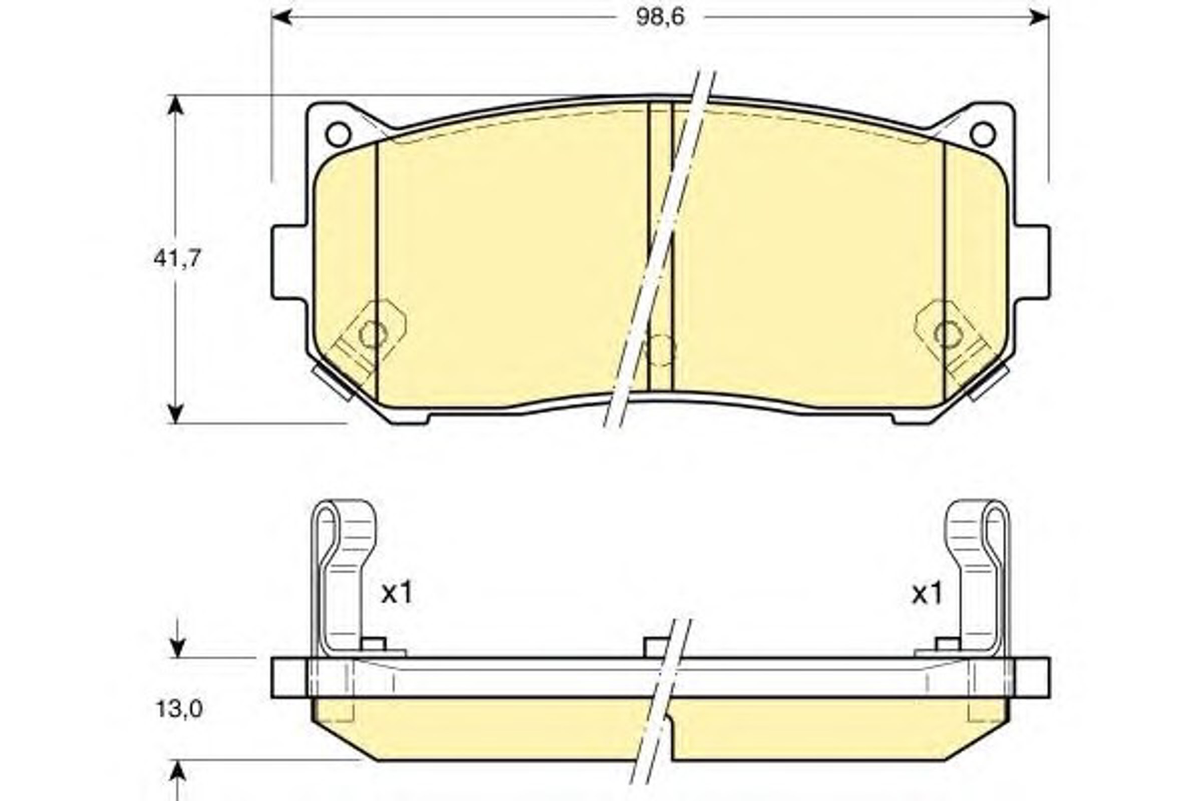 Колодки тормозные дисковые GIRLING 6132039