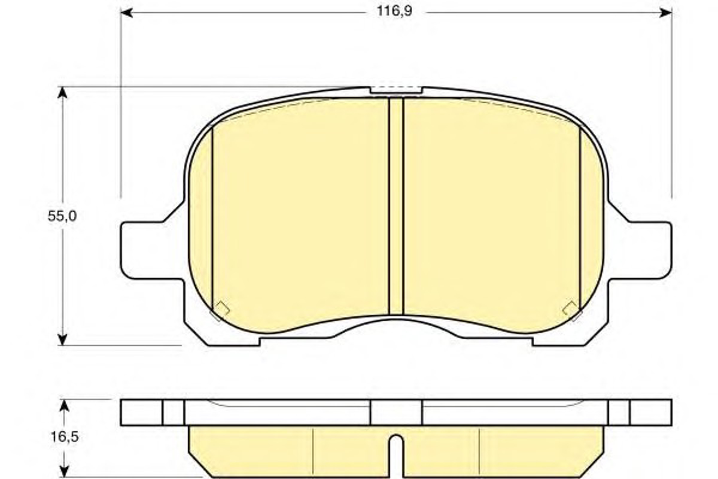 Колодки тормозные дисковые GIRLING 6132041