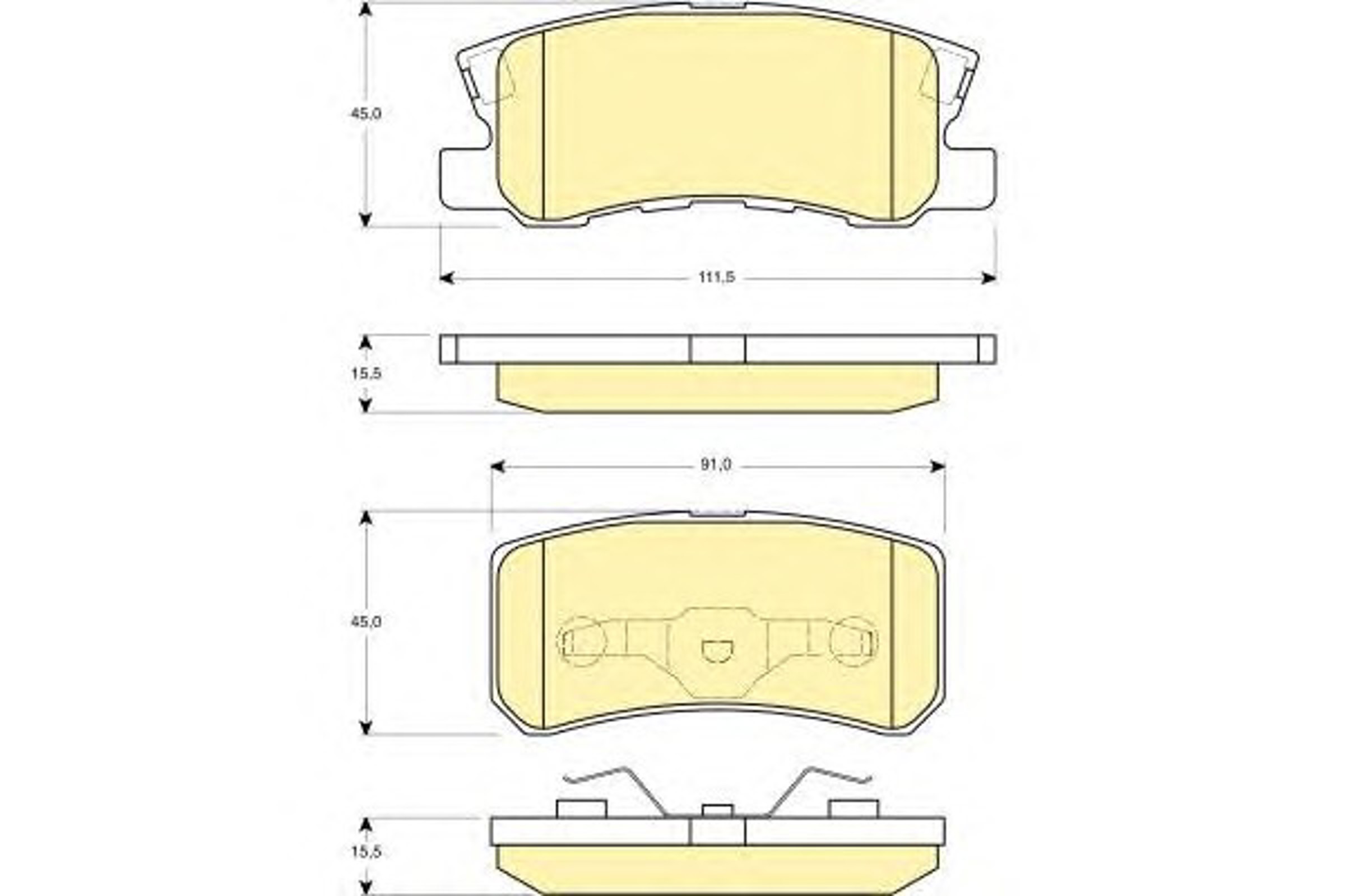 Колодки тормозные дисковые GIRLING 6132479