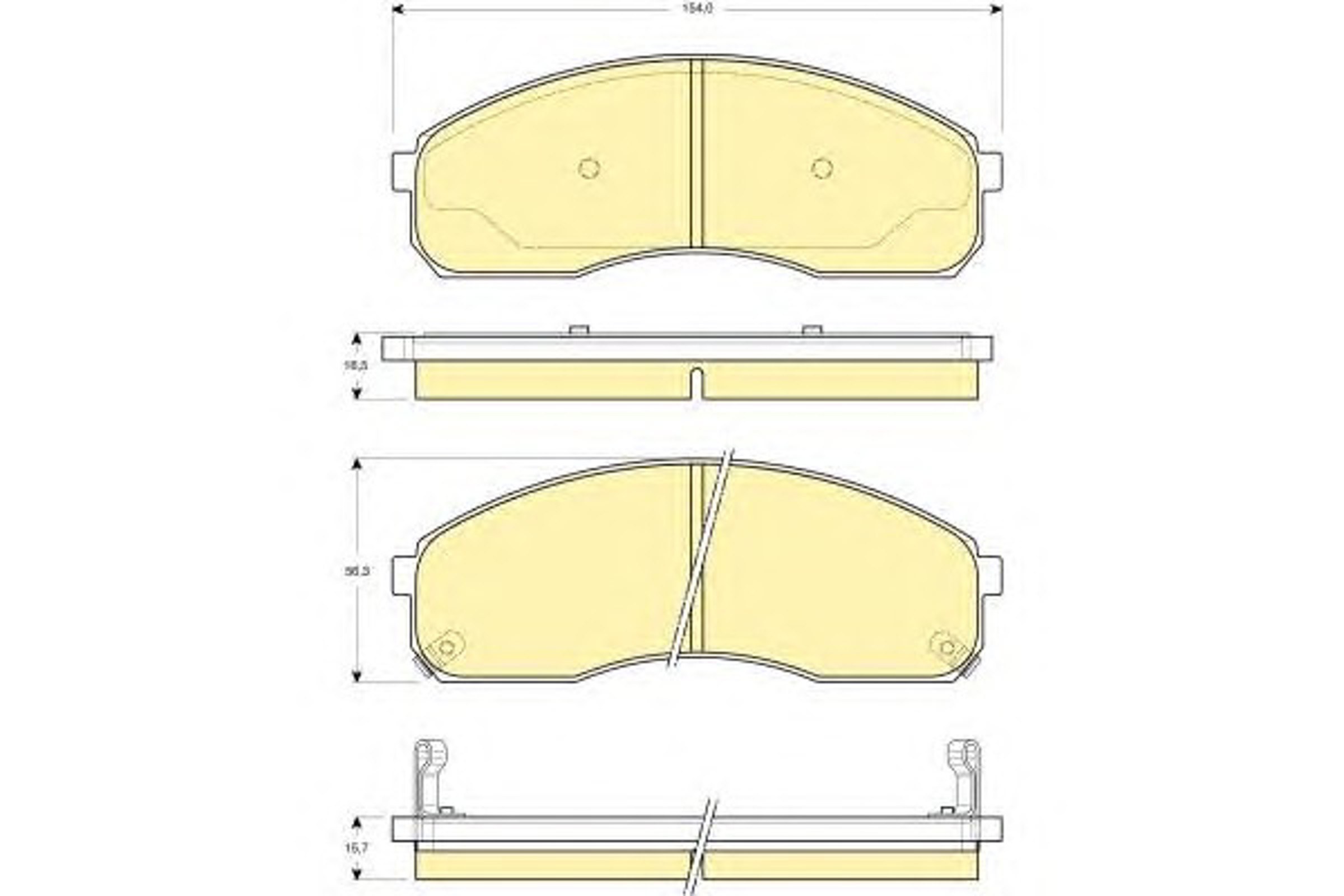 Колодки тормозные дисковые GIRLING 6132619