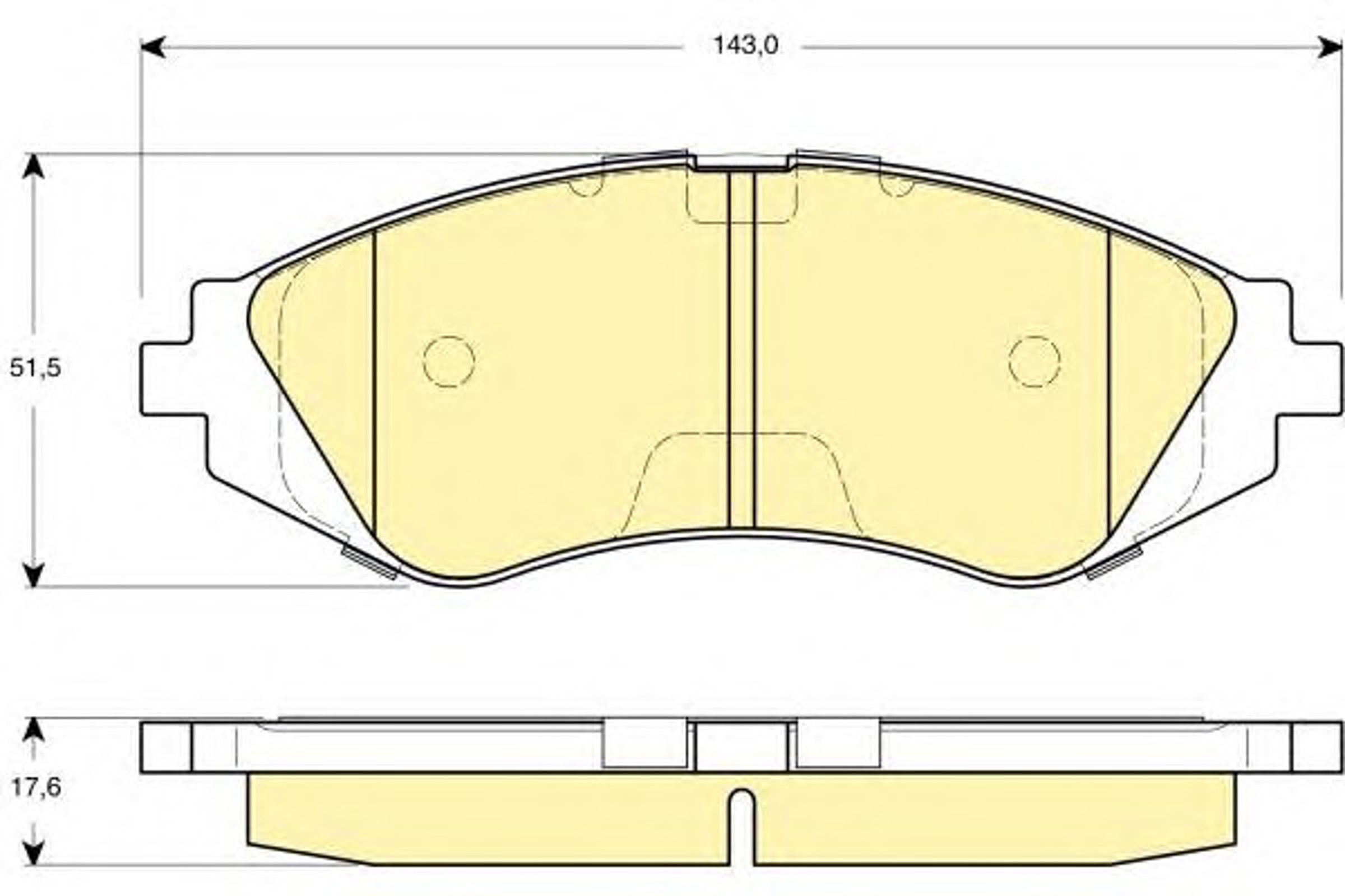 Колодки тормозные дисковые GIRLING 6132659