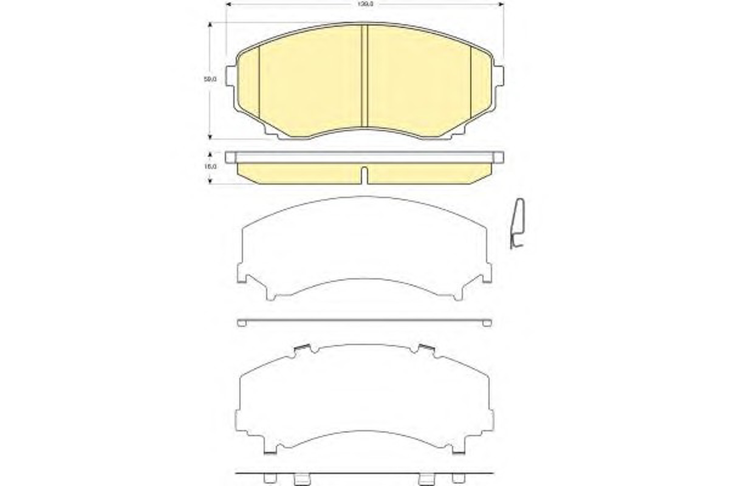 Колодки тормозные дисковые GIRLING 6133269