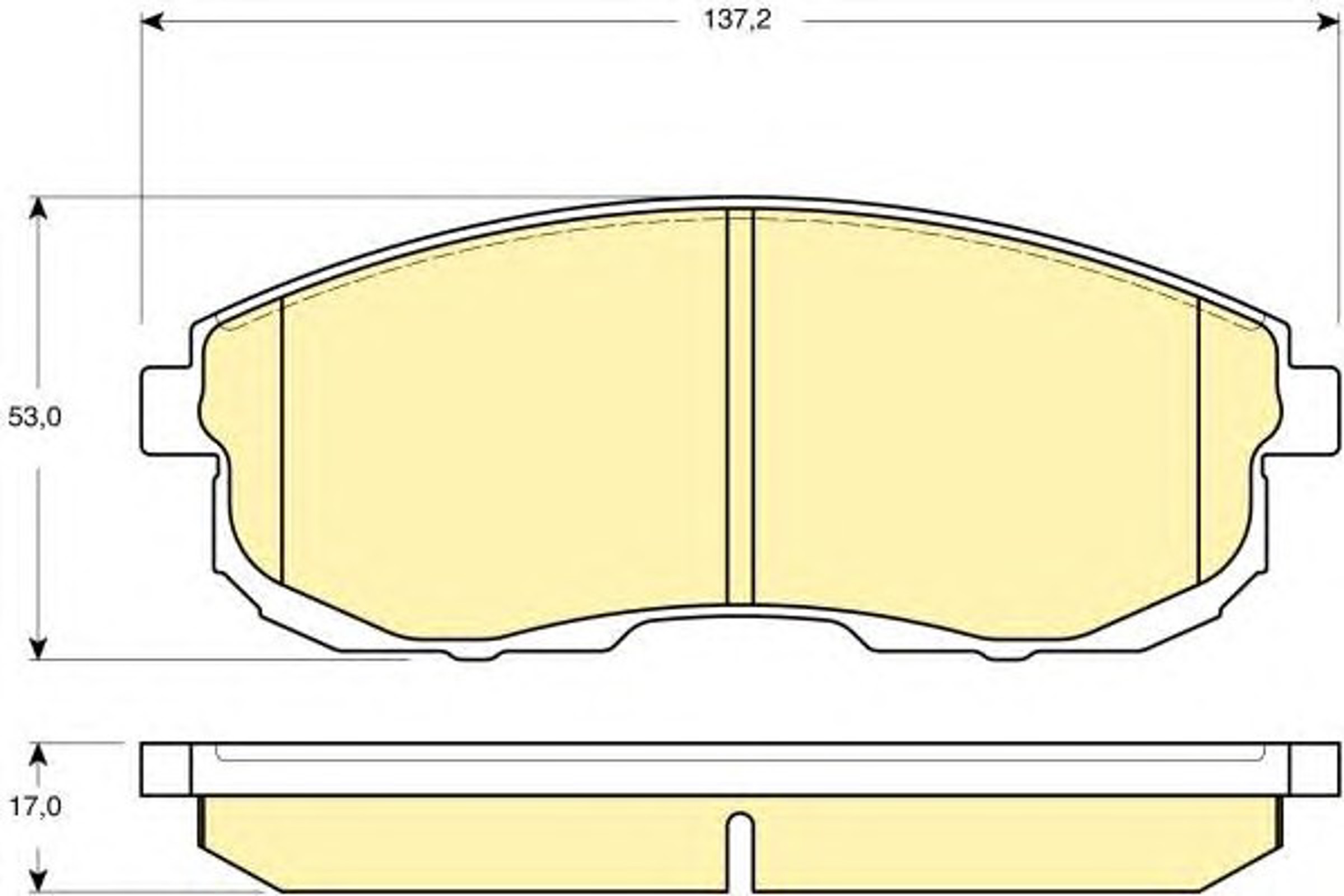 Колодки тормозные дисковые GIRLING 6133909