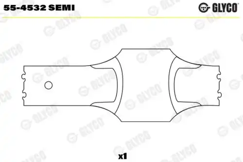 55-4532 semi втулка шатуна semi 6x GLYCO 55-4532 SEMI