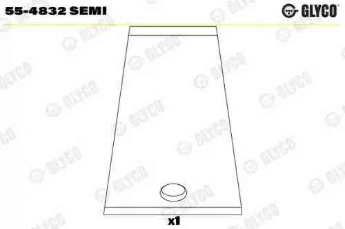 55-4832 semi втулка шатуна 6x GLYCO 55-4832 SEMI