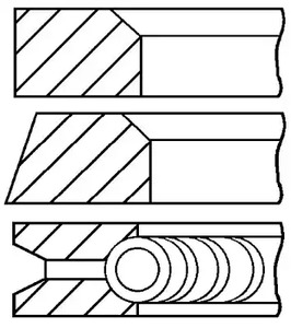 Кольца поршневые GOETZE ENGINE 08-110200-00