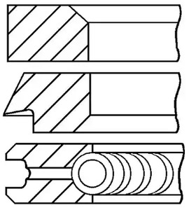 Кольца поршневые GOETZE ENGINE 08-437000-00
