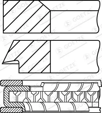 Комплект поршневых колец