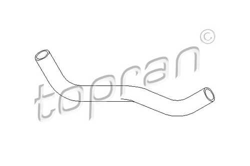 Патрубок системы охлаждения vw golf ii 83-92 jet HANS PRIES/TOPRAN 102716