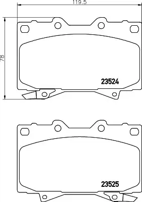 Колодки тормозные дисковые комплект HELLA/BEHR/PAGID 8DB355027-631