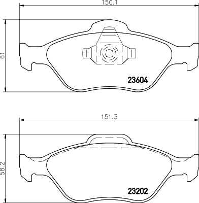 Тормозные колодки дисковые HELLA/BEHR/PAGID 8DB355027-761