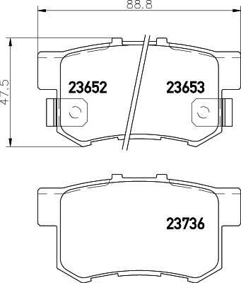 Тормозные колодки дисковые HELLA/BEHR/PAGID 8DB355027-811