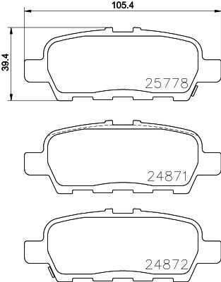 Тормозные колодки дисковые HELLA/BEHR/PAGID 8DB355028-021