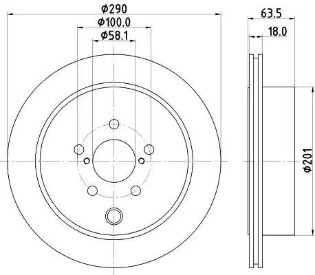 Диск тормозной HELLA/BEHR/PAGID 8DD355122-281