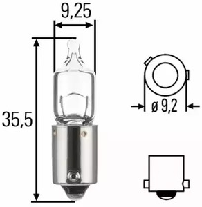 Лампа накаливания стояночного габаритный огонь HELLA/BEHR/PAGID 8GH 007 643-121