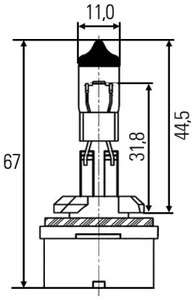 Лампа накаливания противотуманной фары HELLA/BEHR/PAGID 8GH 008 991-021