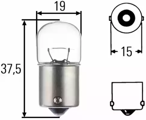 Лампа накаливания фонаря освещения знака HELLA/BEHR/PAGID 8GA002071-271