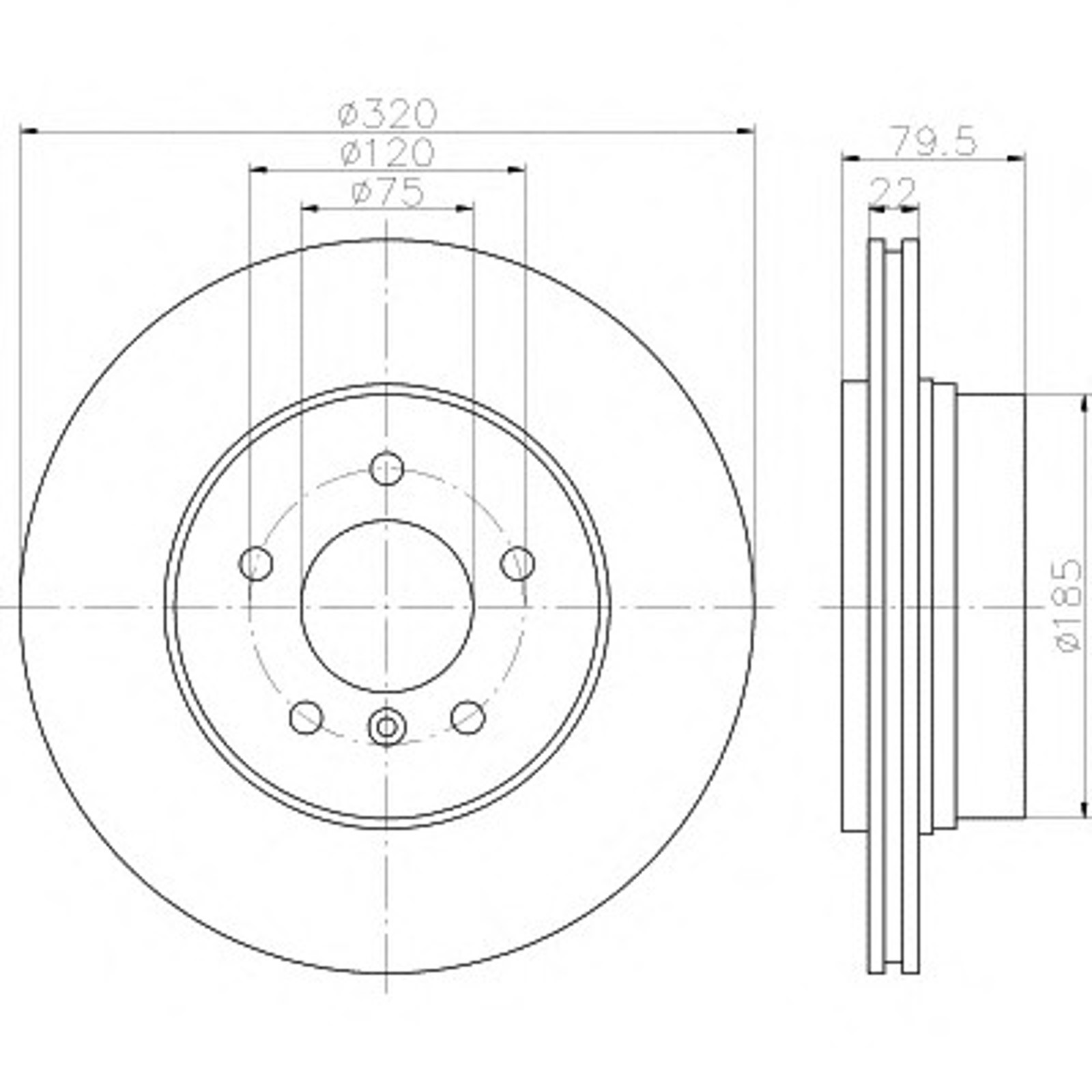 Диск тормозной HELLA/BEHR/PAGID 54416