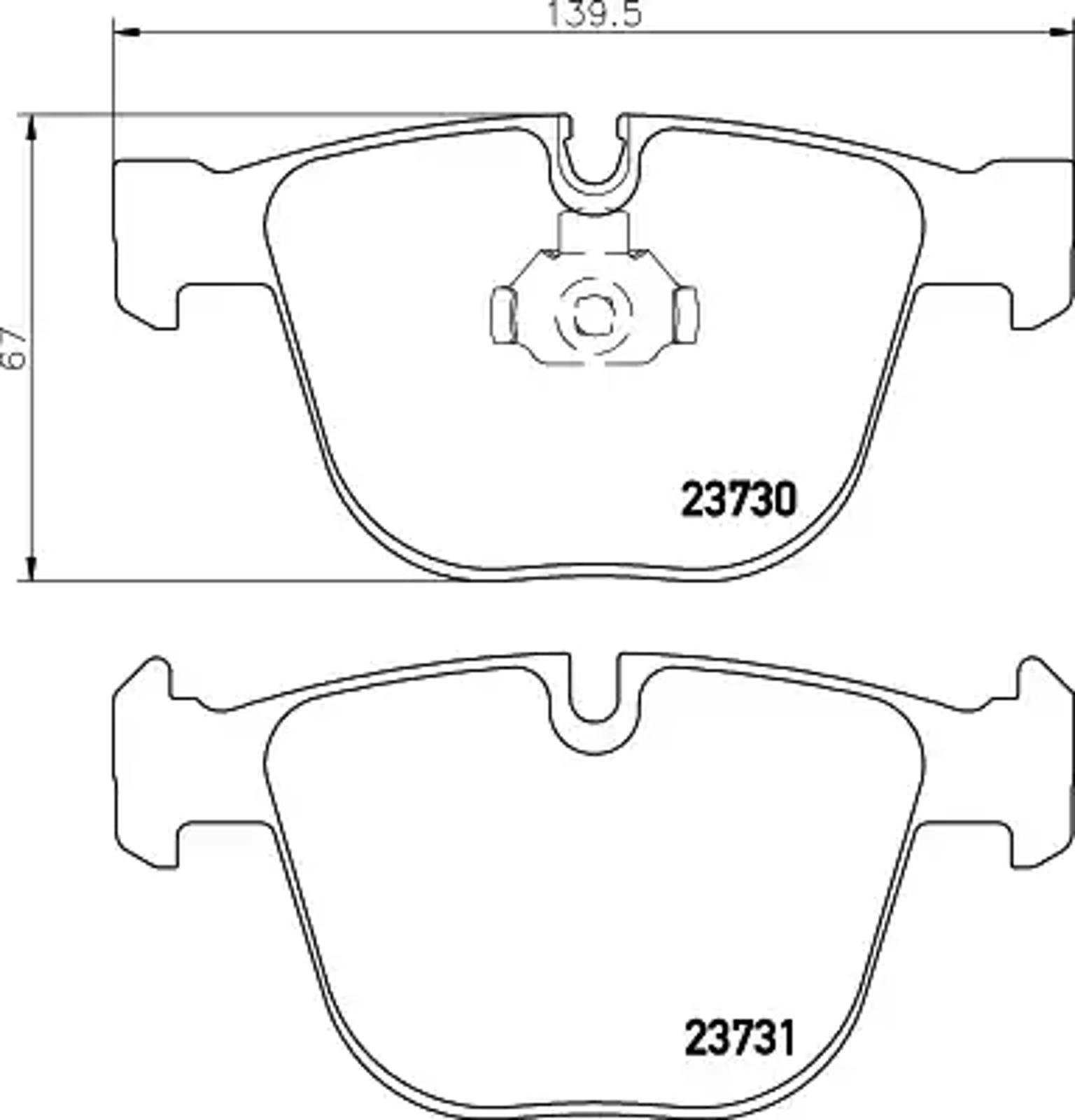 Колодки тормозные дисковые HELLA/BEHR/PAGID T1389