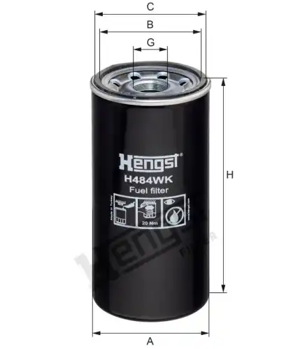 Фильтр HENGST FILTER H484WK