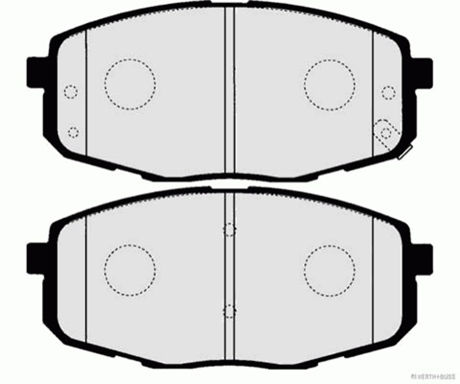 Колодки тормозные дисковые HERTH+BUSS JAKOPARTS J3600319