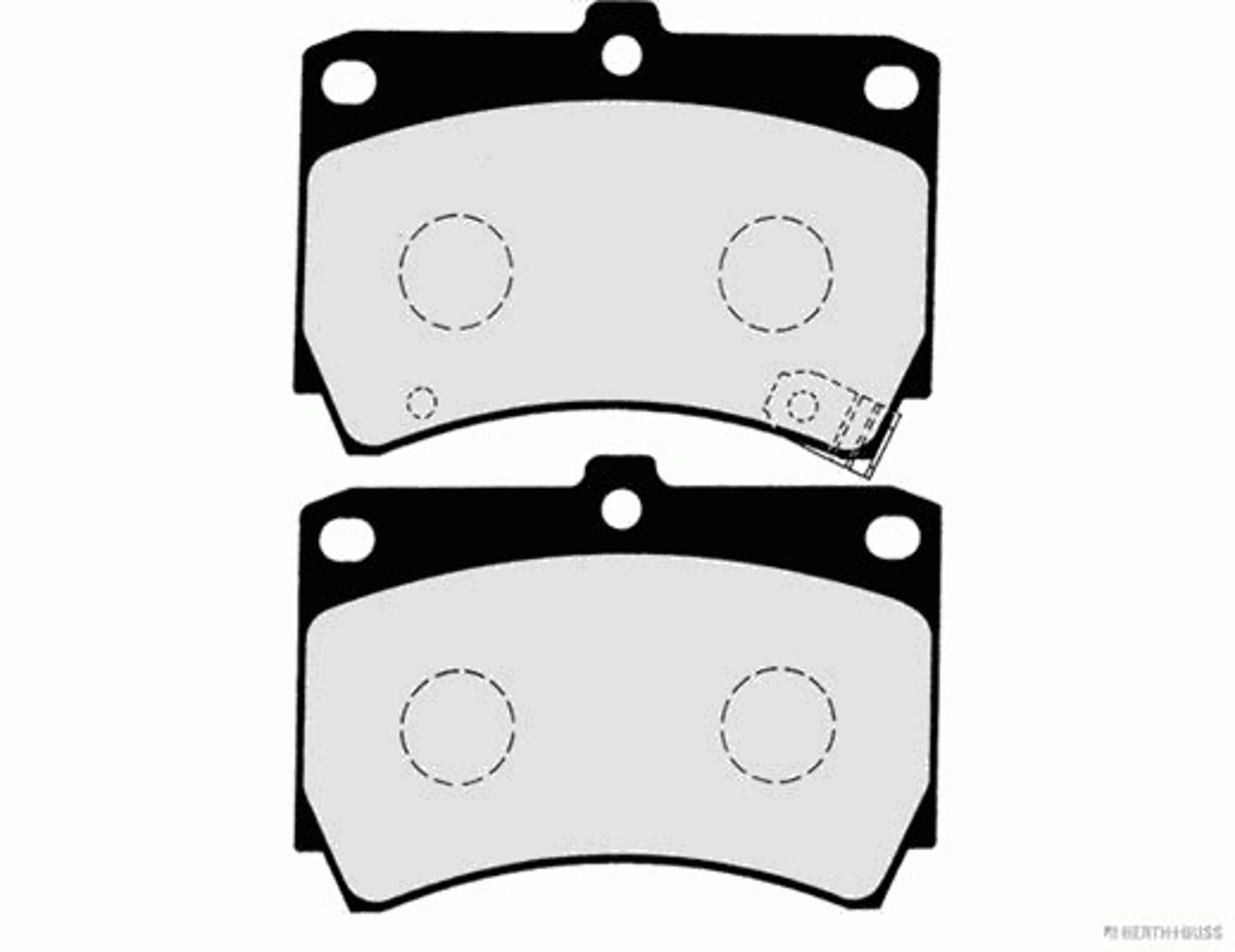 Колодки тормозные дисковые HERTH+BUSS JAKOPARTS J3603036